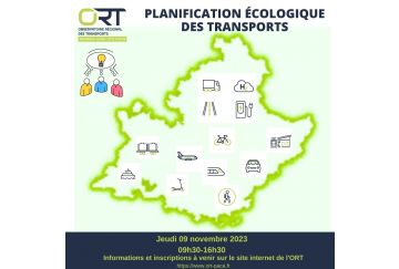 Planification écologique des transports : colloque annuel de l'ORT Provence-Alpes-Côte d'Azur