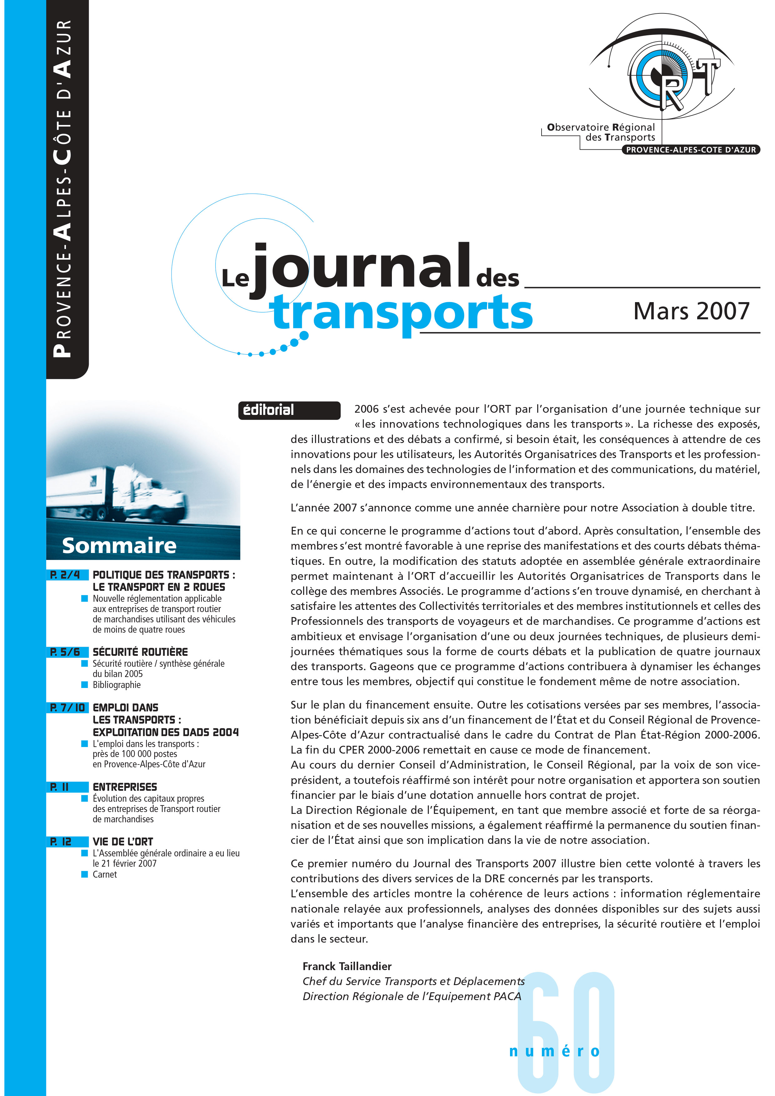 Le journal des transport N°60