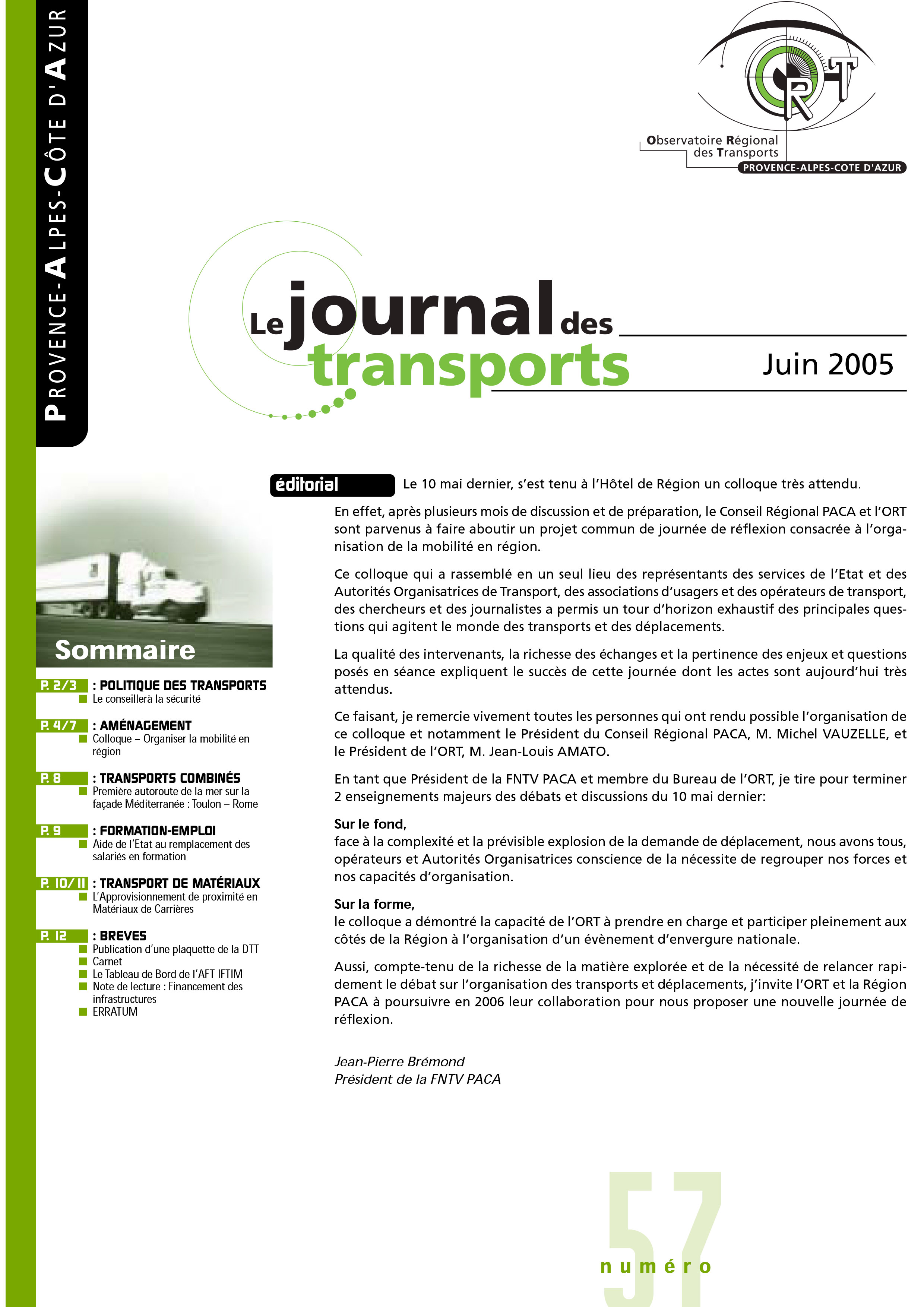 Le journal des transport N°57