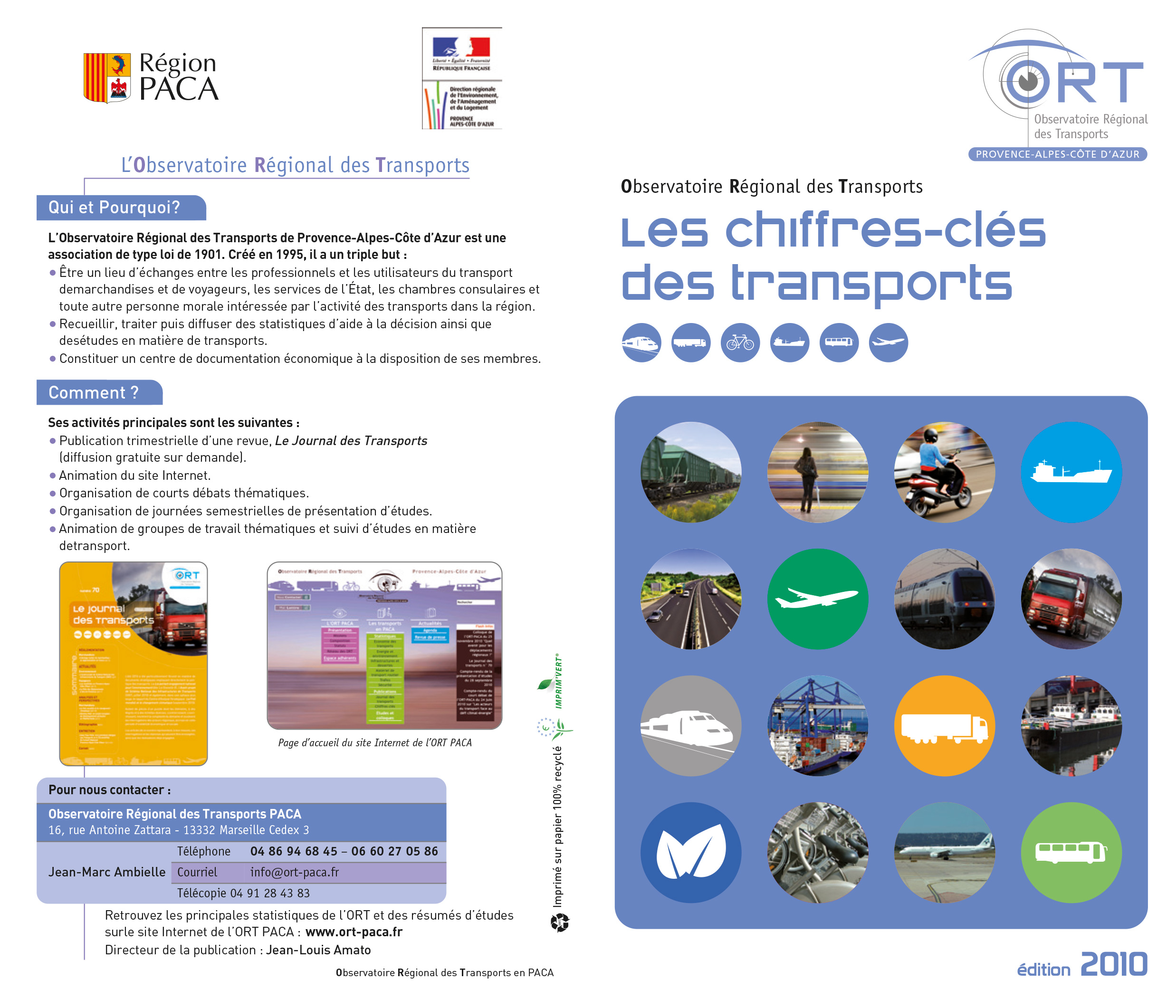 Les Chiffres clés des transports, édition 2010