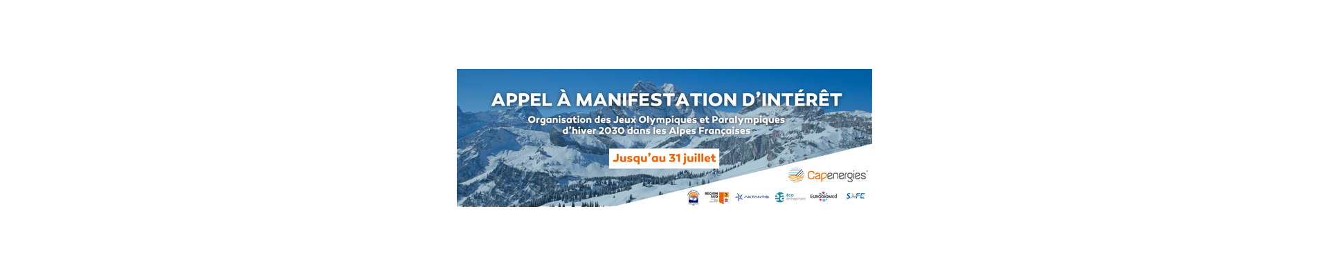 Appel à manifestation d’intérêt (AMI) « Organisation des Jeux Olympiques et Paralympiques d’hiver 2030 dans les Alpes Françaises »